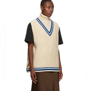 ADER error Off-White Oversized Knit Sleeveless Turtleneck Size 3